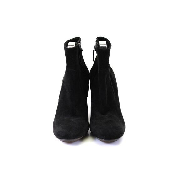 Robert Del Carlo Womens Side Zip Block Heel Ankle Booties Black Suede Size 41 - Picture 2 of 5